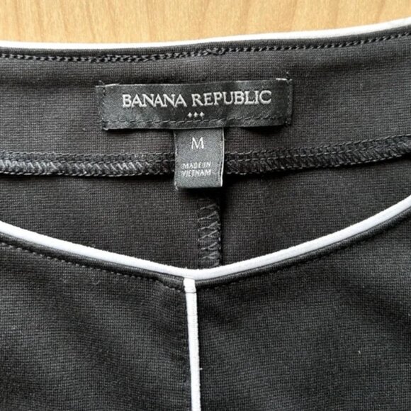 Banana Republic Black with White Piping Classic Top - Picture 7 of 8